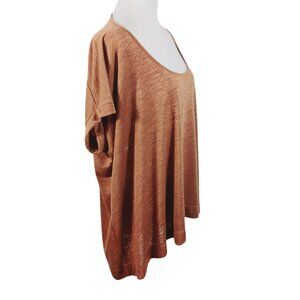 Hayden Los Angeles Oversized Knit Top, Copper, Size Large, Hi Low Lt. Wt Casual